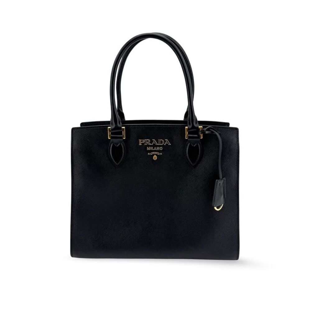 Prada Saffiano Tote Leather Black Leather Tote Bag Bag